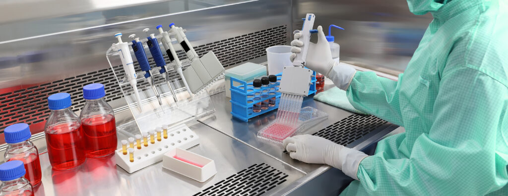 Stammzellen im Labor für eine Haartransplantation