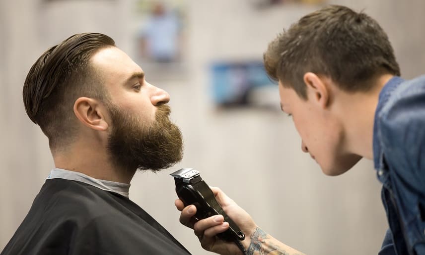 Bart Trend - Junge Mann bei Frisur