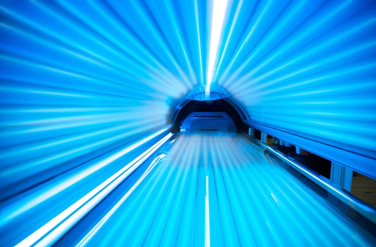 Geschlossenes Solarium von innen