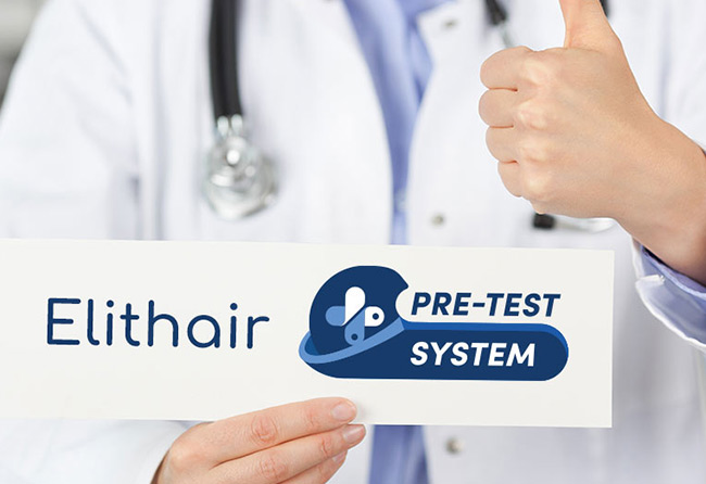 Untersuchung mit dem Elithair Pretest System