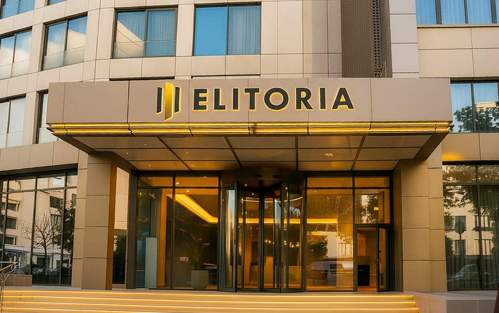 Eingangsbereich des Elitoria Hotels in Istanbul