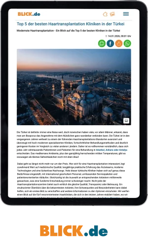 Elithair Artikel bei Blick